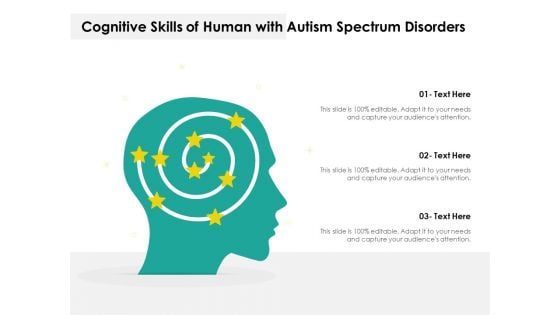 Cognitive Skills Of Human With Autism Spectrum Disorders Ppt PowerPoint Presentation Styles Display PDF