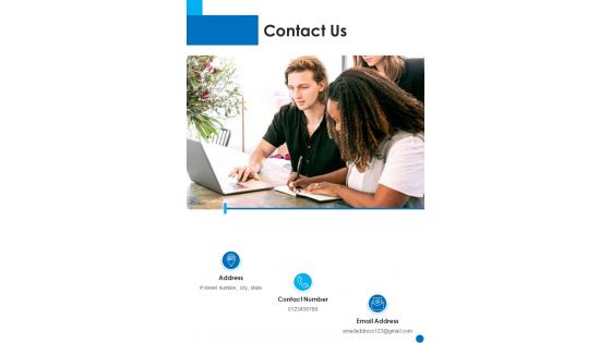 Collaboration Funding Proposal Contact Us One Pager Sample Example Document Collaboration Funding Proposal Contact Us One Pager Sample Example Document