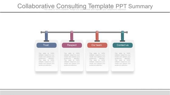 Collaborative Consulting Template Ppt Summary