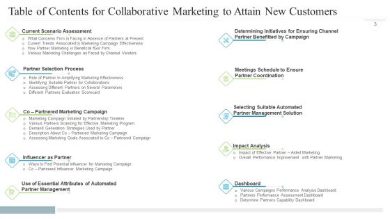 Collaborative Marketing To Attain New Customers Ppt PowerPoint Presentation Complete Deck With Slides