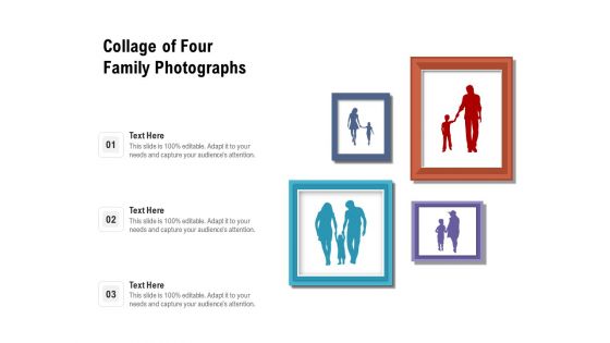 Collage Of Four Family Photographs Ppt PowerPoint Presentation Diagram Ppt PDF