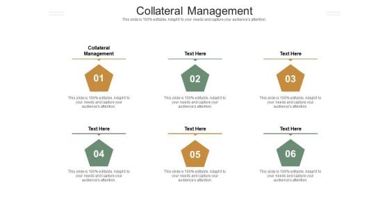 Collateral Management Ppt PowerPoint Presentation Infographic Template Professional Cpb Pdf