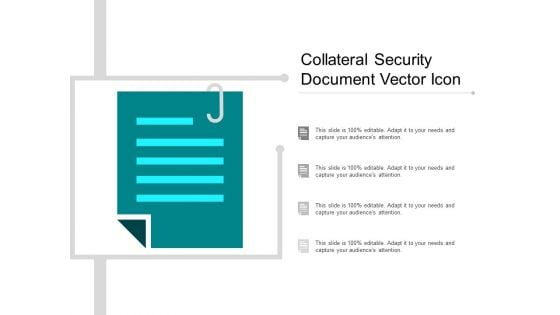 Collateral Security Document Vector Icon Ppt PowerPoint Presentation Outline Information