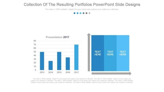 Collection Of The Resulting Portfolios Powerpoint Slide Designs