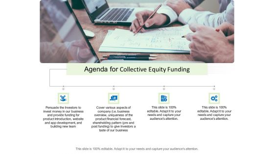 Collective Equity Funding Pitch Deck Agenda For Collective Equity Funding Microsoft PDF