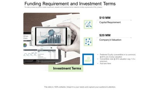 Collective Equity Funding Pitch Deck Funding Requirement And Investment Terms Graphics PDF