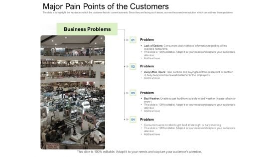 Collective Equity Funding Pitch Deck Major Pain Points Of The Customers Guidelines PDF