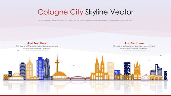 Cologne City Skyline Vector PowerPoint Presentation PPT Template PDF