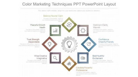 Color Marketing Techniques Ppt Powerpoint Layout