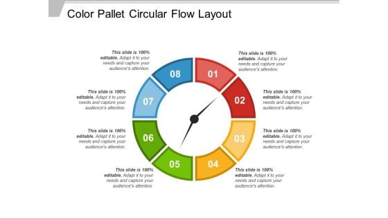 Color Pallet Circular Flow Layout Ppt PowerPoint Presentation Gallery Ideas PDF