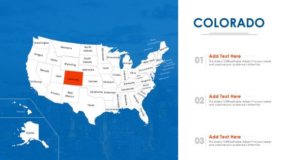 Colorado Map PowerPoint Presentation Ppt Template PDF