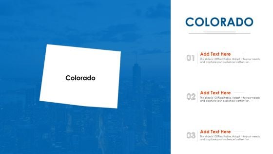 Colorado PowerPoint Presentation Ppt Template PDF