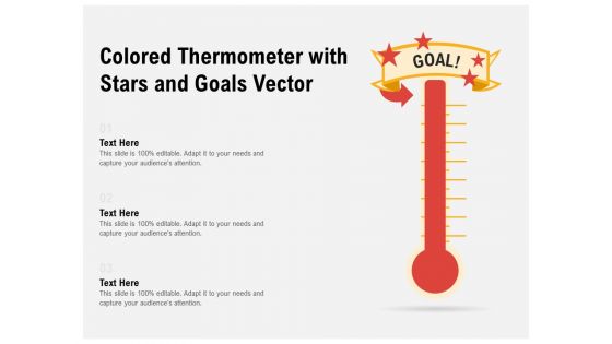 Colored Thermometer With Stars And Goals Vector Ppt PowerPoint Presentation Gallery Graphics Template PDF