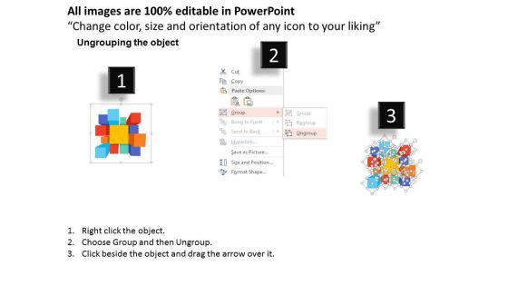 Colorful Bars With Icons For Business Agenda Powerpoint Template