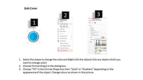 Colorful Circles With Icons Powerpoint Templates