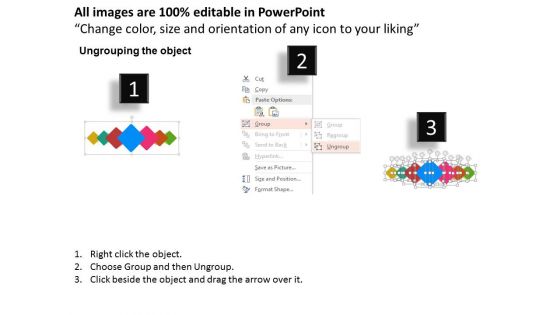 Colorful Cube Diagram With Seven Icons Powerpoint Template