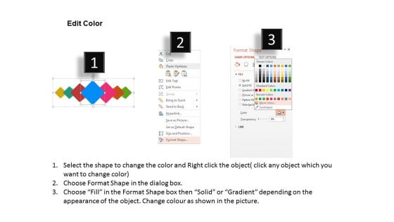 Colorful Cube Diagram With Seven Icons Powerpoint Template