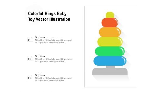 Colorful Rings Baby Toy Vector Illustration Ppt PowerPoint Presentation File Format Ideas PDF