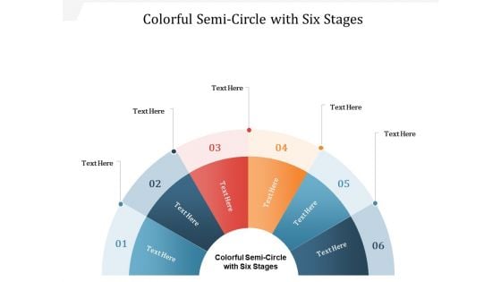 Colorful Semi Circle With Six Stages Ppt PowerPoint Presentation Gallery Smartart PDF