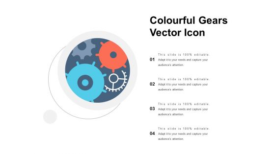 Colourful Gears Vector Icon Ppt PowerPoint Presentation Ideas Backgrounds
