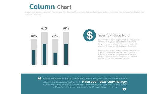 Column Chart For Financial Analysis Powerpoint Slides