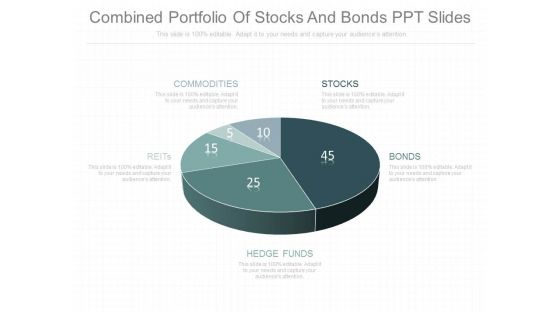 Combined Portfolio Of Stocks And Bonds Ppt Slides