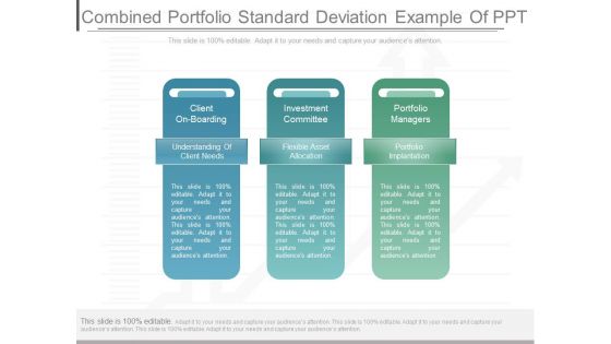 Combined Portfolio Standard Deviation Example Of Ppt