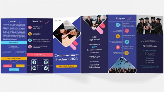 Commencement Brochure Trifold