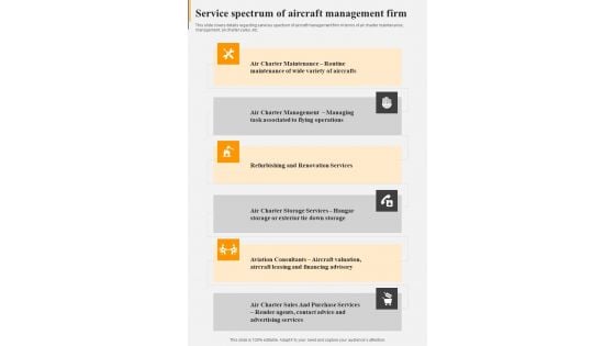Commercial Airline Passenger Career Sales Proposal Service Spectrum One Pager Sample Example Document Commercial Airline Passenger Career Sales Proposal Service Spectrum One Pager Sample Example Document