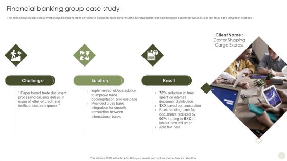 Commercial Bank Financial Services Company Profile Financial Banking Group Case Study Diagrams PDF