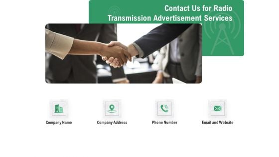 Commercial Broadcasting Contact Us For Radio Transmission Advertisement Services Brochure PDF Commercial Broadcasting Contact Us For Radio Transmission Advertisement Services Brochure PDF