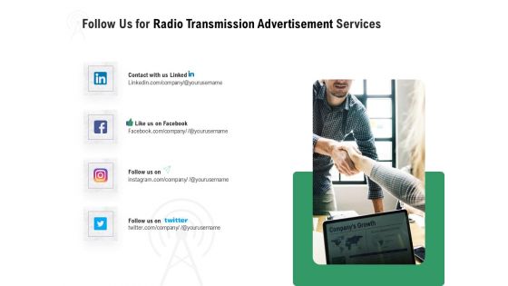 Commercial Broadcasting Follow Us For Radio Transmission Advertisement Services Information PDF Commercial Broadcasting Follow Us For Radio Transmission Advertisement Services Information PDF