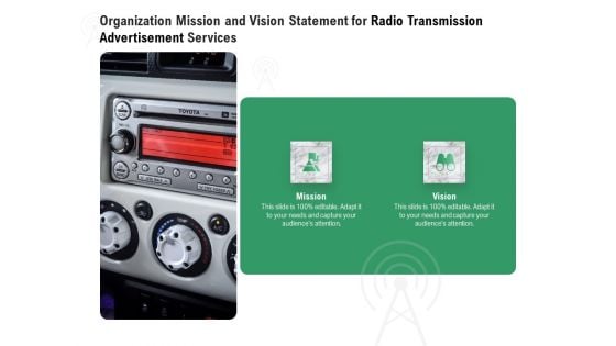 Commercial Broadcasting Organization Mission And Vision Statement For Radio Transmission Advertisement Services Summary PDF Commercial Broadcasting Organization Mission And Vision Statement For Radio Transmission Advertisement Services Summary PDF