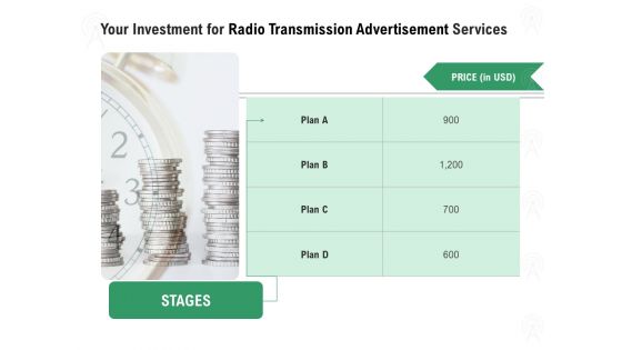 Commercial Broadcasting Your Investment For Radio Transmission Advertisement Services Ideas PDF