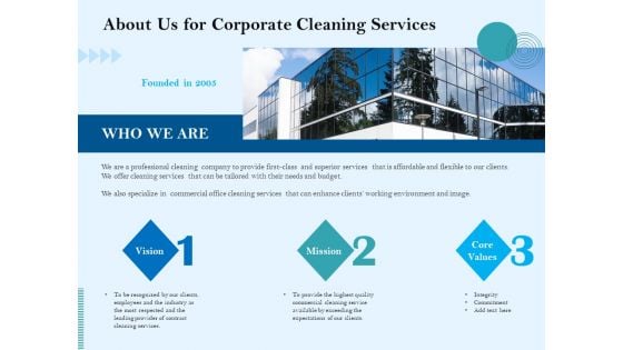 Commercial Cleaning Services About Us For Corporate Cleaning Services Professional PDF