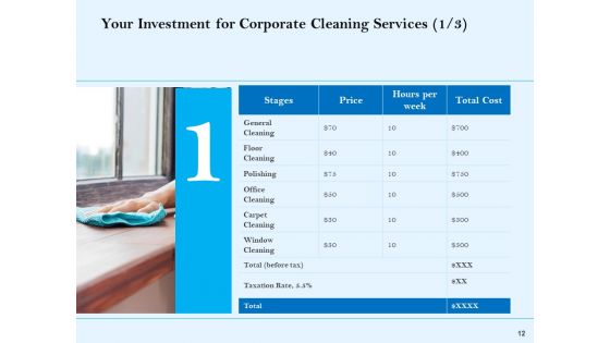 Commercial Cleaning Services Proposal Ppt PowerPoint Presentation Complete Deck With Slides