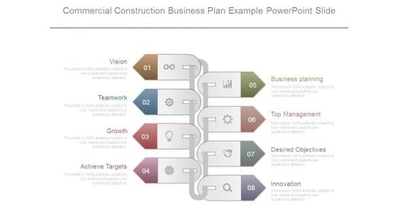 Commercial Construction Business Plan Example Powerpoint Slide