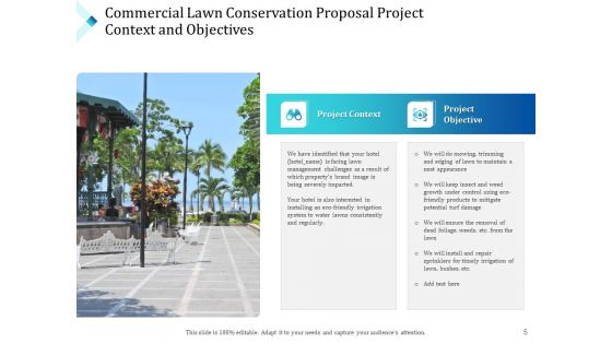 Commercial Lawn Conservation Proposal Ppt PowerPoint Presentation Complete Deck With Slides