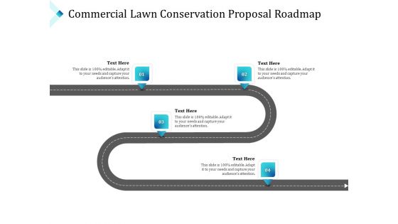 Commercial Lawn Conservation Proposal Roadmap Ppt Infographic Template Guide PDF