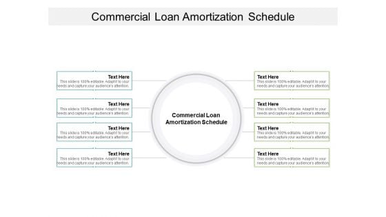 Commercial Loan Amortization Schedule Ppt PowerPoint Presentation Layouts Graphics Download Cpb