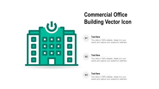 Commercial Office Building Vector Icon Ppt PowerPoint Presentation File Deck PDF