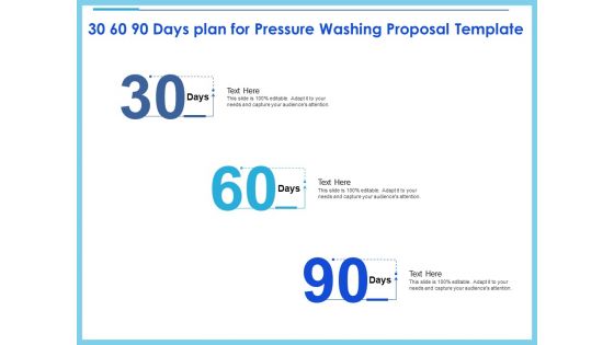 Commercial Pressure Washing Contract Template 30 60 90 Days Plan For Pressure Washing Proposal Template Topics PDF