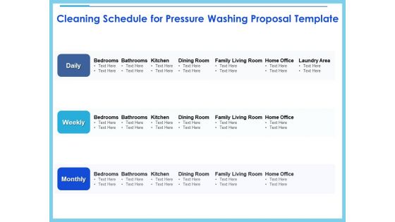 Commercial Pressure Washing Contract Template Cleaning Schedule For Pressure Washing Proposal Template Rules PDF