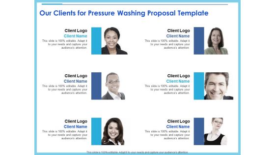 Commercial Pressure Washing Contract Template Our Clients For Pressure Washing Proposal Template Microsoft PDF