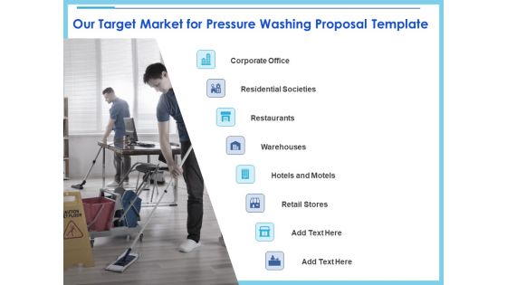 Commercial Pressure Washing Contract Template Our Target Market For Pressure Washing Proposal Template Inspiration PDF