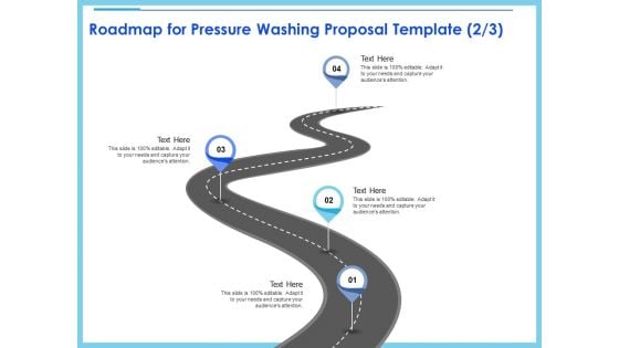 Commercial Pressure Washing Contract Template Roadmap For Pressure Washing Proposal Template Four Graphics PDF