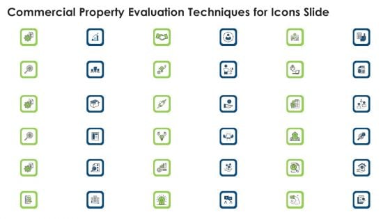 Commercial Property Evaluation Techniques For Icons Slide Elements PDF