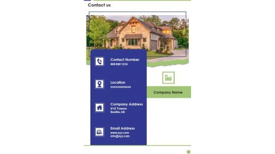Commercial Real Estate Commission Services Proposal Contact Us One Pager Sample Example Document Commercial Real Estate Commission Services Proposal Contact Us One Pager Sample Example Document
