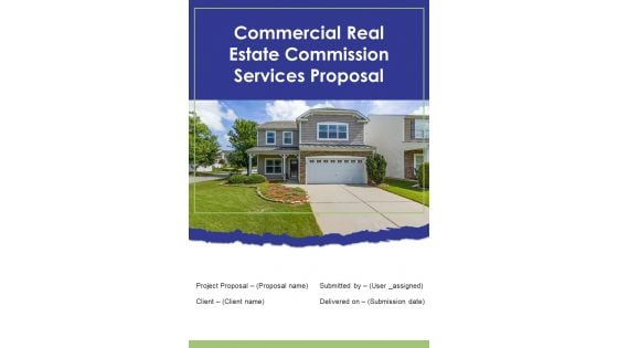 Commercial Real Estate Commission Services Proposal Example Document Report Doc Pdf Ppt