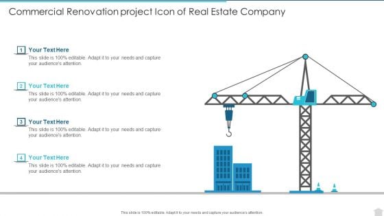 Commercial Renovation Project Icon Of Real Estate Company Graphics PDF Commercial Renovation Project Icon Of Real Estate Company Graphics PDF